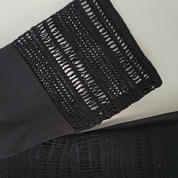 Banana Republic edgy embroidered top, sheer, cover up, net top, beach top, pool - Picture 3 of 7